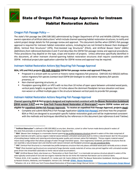 ODFW Guidelines