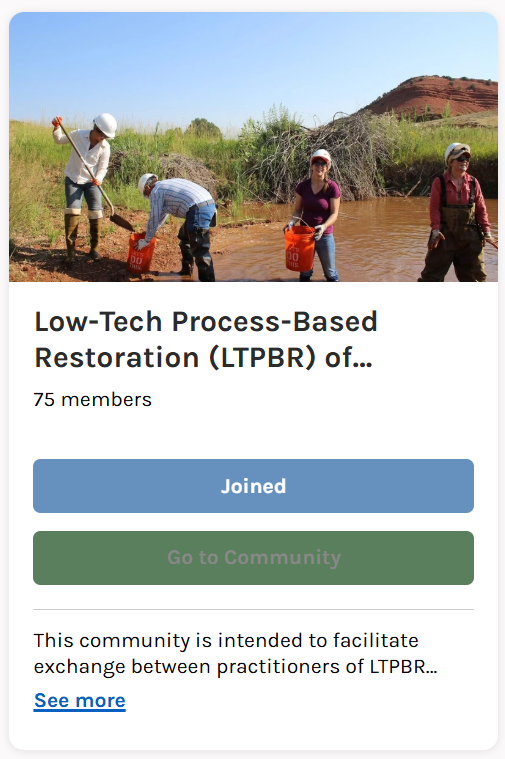 LTPBR of Riverscapes - Practitioner Community image